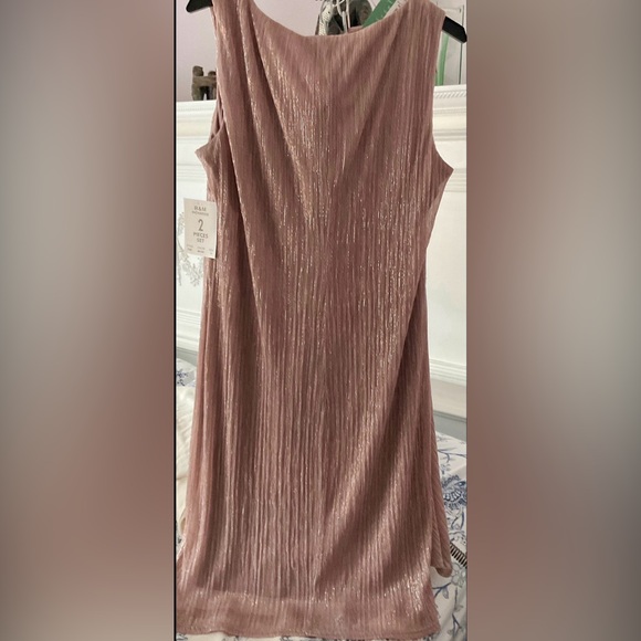 NWT! R & M Richards 2 piece mauve mother of the bride/groom dress. Size 16. - Picture 7 of 12